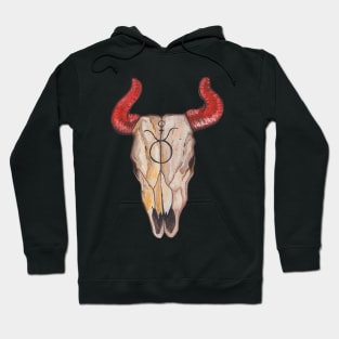 Taurus Cow Skull Hoodie